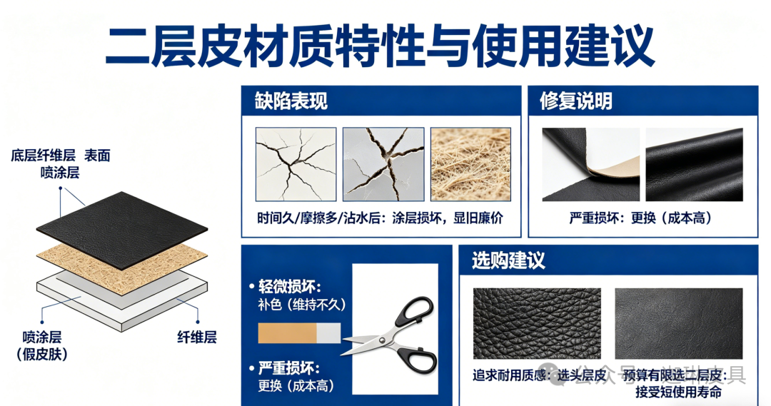 What should I do if the coating on the second-layer leather falls off? The peeling of the second-layer leather is not your fault; it’s just that it has a naturally short lifespan插图