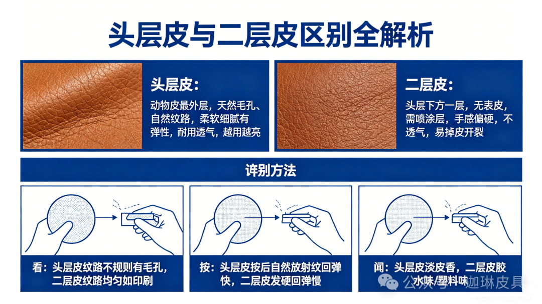 “First-layer leather vs second-layer leather, a 20-year veteran factory manager explains it in one sentence”插图1